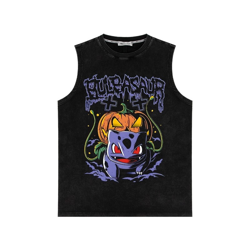 Pokémon Bulbasaur Retro Washing Cotton Tank Top