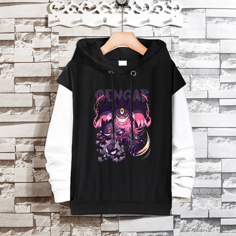 Pokémon Gengar 0094 Multiple Faces Hooded Sweatshirts