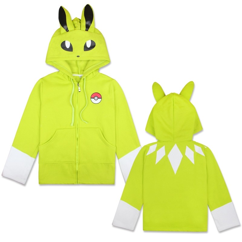 Pokemon Green Jolteon Hooded Coat