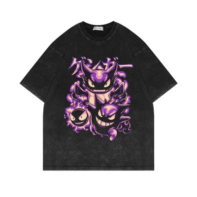 Pokémon Gengar 0094 Multiple Faces Cotton T-shirt