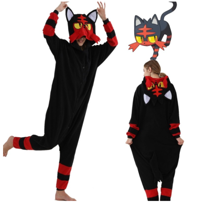Pokemon Litten Onesie Pajama For Adults