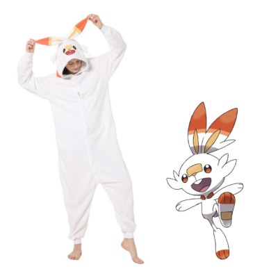 Pokemon Scorbunny Kigurumi Onesie For Adults