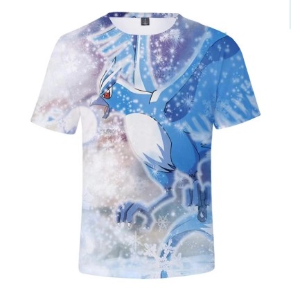 Pokémon Articuno 3D Printed T-shirt For Adult & Kids