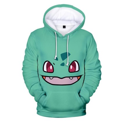 Pokémon Bulbasaur Hoodie For Adult & Kids