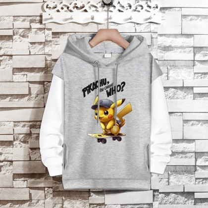 Pokémon Detective Pikachu Fake Two Hooded Sweatshirts