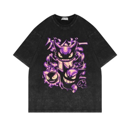 Pokémon Gengar 0094 Multiple Faces Cotton T-shirt