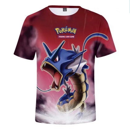 Pokémon Gyarados 3D Digital Printed T-shirt