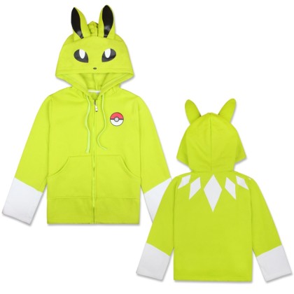 Pokemon Green Jolteon Hooded Coat
