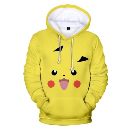 Pokémon Pikachu Hoodie For Adult & Kids