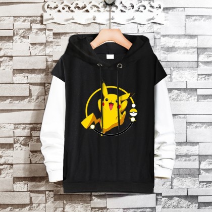 Pokémon Pikachu Poké Ball Fake Two Hooded Sweatshirts