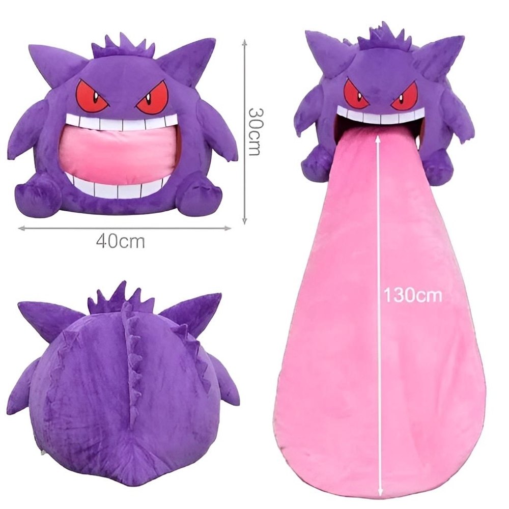 gengar tongue plush blanket