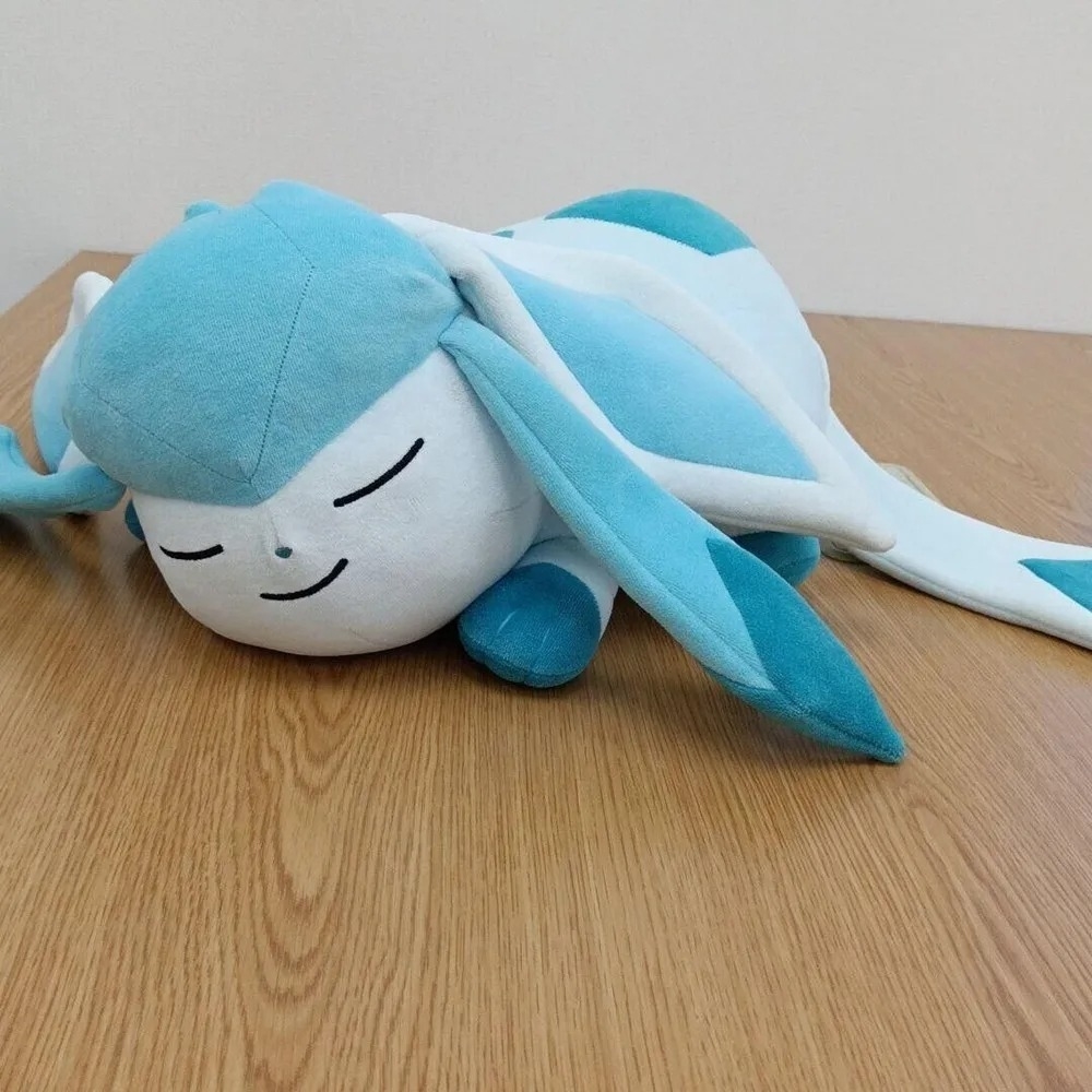 glaceon sleeping plush
