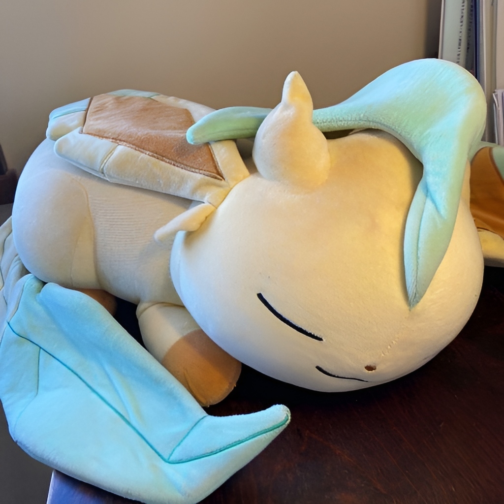 Pokemon Sleeping Leafeon Plush